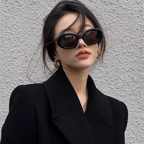 Ретро солнцезащитные очки на солнечной энергии, изысканный стиль, коллекция 2023, кошачий глаз, защита от ультрафиолета