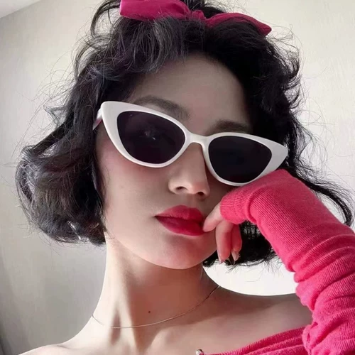 Солнцезащитные очки, кошачий глаз, изысканный стиль, коллекция 2023, защита от ультрафиолета