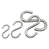 Zhuying Industrial Stainless Steel S-shaped Hook Coat Hook Wire Hook M2 (12 pcs)