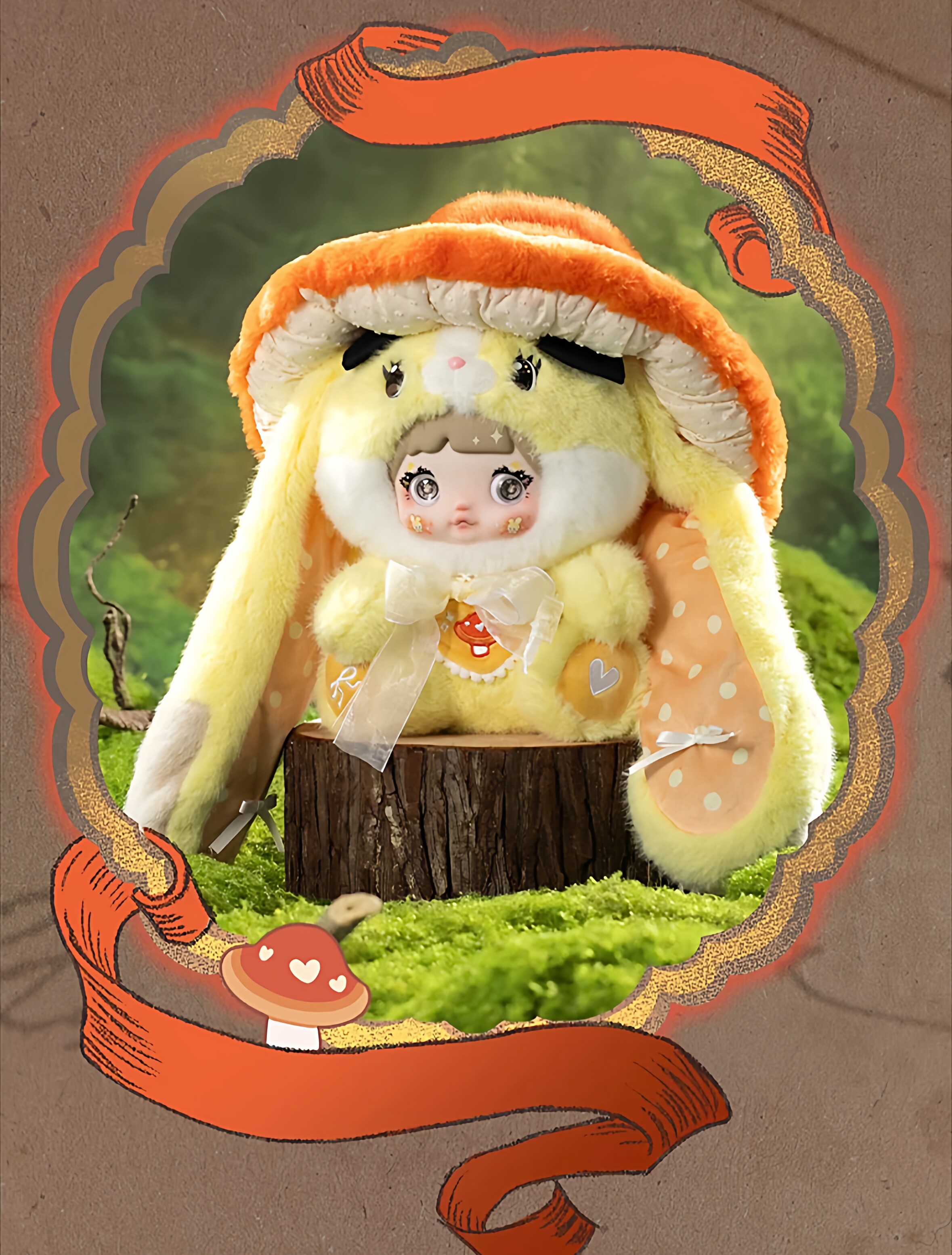 Nommi糯米儿蘑菇帽400%V2系列：萌翻天的盲盒玩具，谁还不是个孩子呢