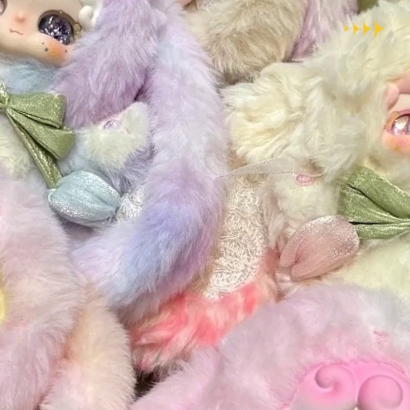 LuckyDeerNai晚安小兔二代秘密花园盲盒毛绒公仔适合睡前收藏_潮玩盲盒_