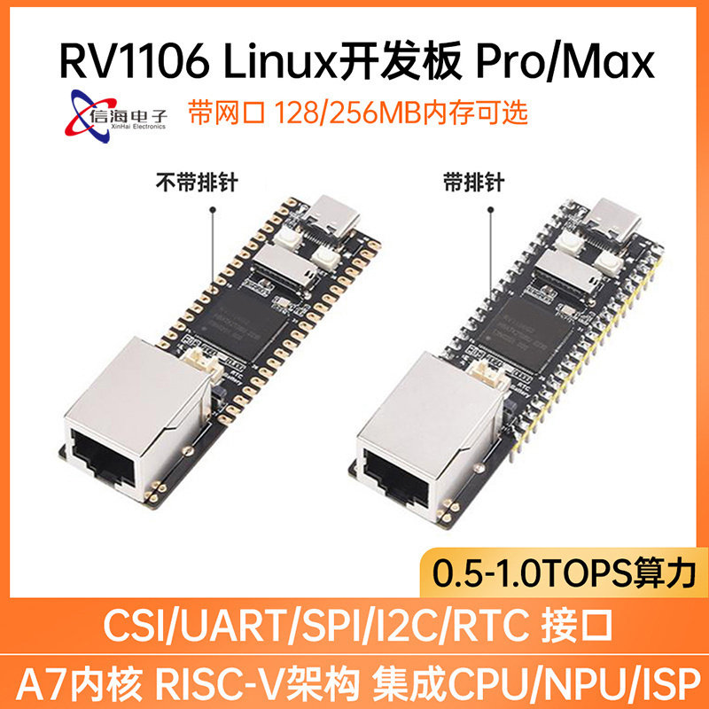 Luckfox Pico Pro/Max Linux人工智能开发板CortexA7处理器TYPE-C