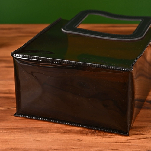 Модная прозрачная черная льняная сумка для выхода на улицу, ланч-бокс, подарочная коробка из ПВХ, подарок на день рождения