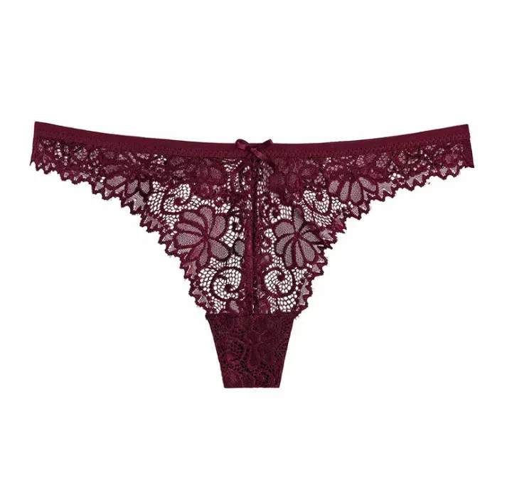 Женские кружевные thongs женское нижнее белье с T-образной спинкой