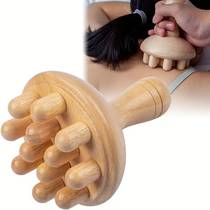 Wooden meridian massage brush whole body universal abdominal massager belly massager tendon brush liver and gallbladder meridian dredging