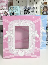 (Clearout price) Lace large a5 card book three holes non-attributed cardboard card book can have four-inch or six-inch inner pages