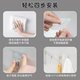 Hook strong sticky sticker wall transparent linked hook removal of punching hook without trace, strong load -bearing bathroom kitchen stick hook
