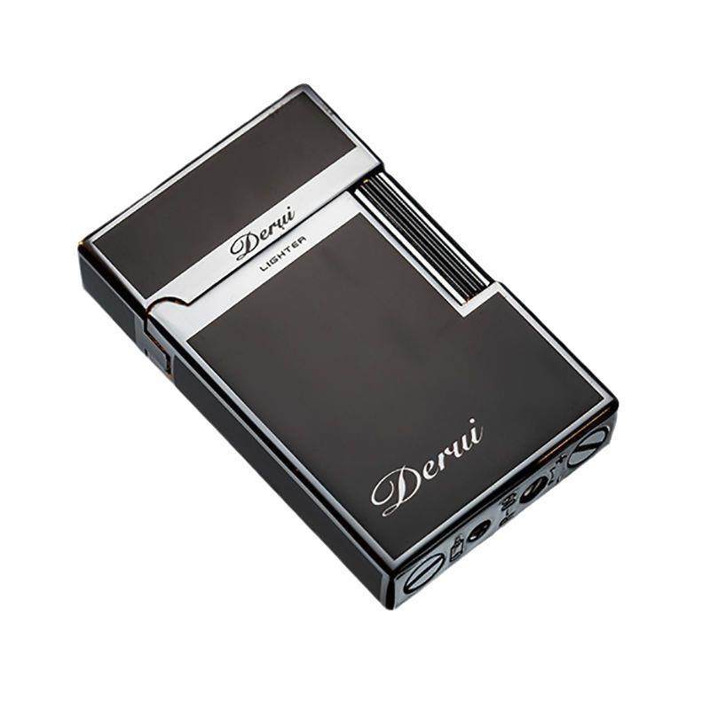 Derui 1009 Steel Sound Inflatable Lighter, Creative and Unique Side-Slide Sand Wheel, High-End Men's Gift for Boyfriend