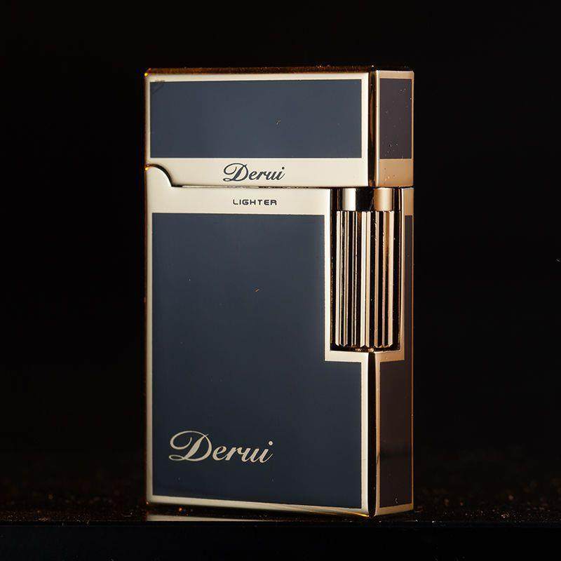 Derui 1009 Steel Sound Inflatable Lighter, Creative and Unique Side-Slide Sand Wheel, High-End Men's Gift for Boyfriend