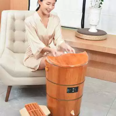 Специально пенообразующая нога ствола высокая глубокая ствол на колено над -легкой резиновой древесной бочо