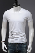 Jiacheng bird 2021 new mens short sleeve t-shirt round neck summer slim print casual simple half sleeve mens tide