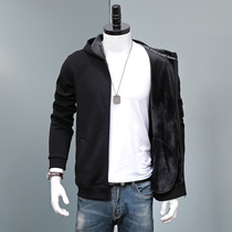 New fall mens gush jacket with hoodie embroidered sweatshirt for mens spring and autumn wearing a clothes boomer