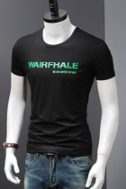 2021 summer new mens T-shirt short sleeve letter print mens round neck half sleeve body shirt trend T-shirt short sleeve shirt