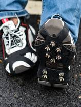 Taiwan outdoor crampons anti-slip shoe covers for the elderly and children mountain climbing ice fishing snow boots 10 tooth sole nails winter