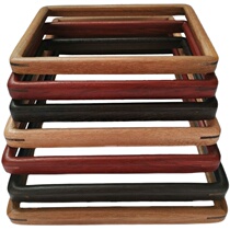 Mahogany rounded corners mortise and tenon solid wood picture frame photo cross-stitch calligraphy calligraphy and painting framed table wall hanging customized large size