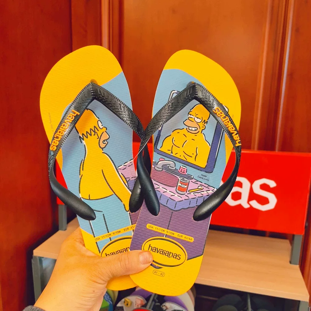 Новые шлепанцы Havaianas Brazil Havana с мягкой подошвой, летняя верхняя обувь, антискольжение, пляжные домашние сандалии