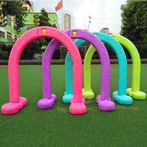 Kindergarten hurdle children drill cave arch door plastic drill hole drill ring sensory integration training activity equipment toys