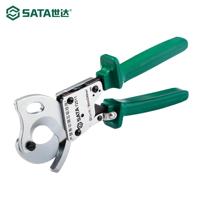 SATA棘轮式手动电缆剪：电力施工中的得力助手