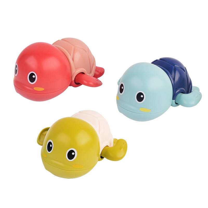 New Bath Water Turtle Toy Baby Play Water Cartoon Upper Chain Small Turtle Children Bathing Toys-Taobao