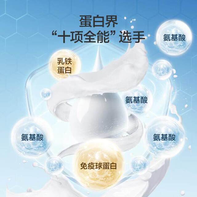 Whey Protein Powder 600g Imported Pure Natural Milk Source Protein Supplement Nutritional Product for Adults, Middle-Aged and Elderly People