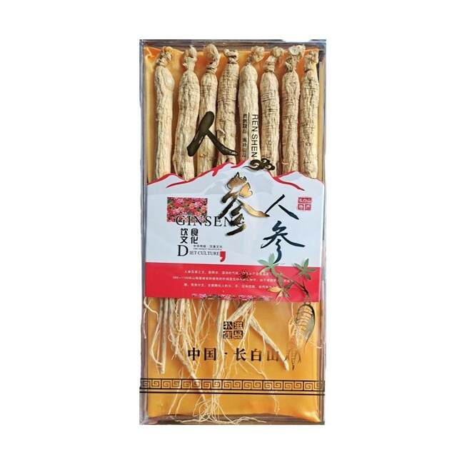 Changbaishan Raw Sun-Dried Ginseng, White Ginseng, Garden Ginseng, Northeast Specialty, Jilin Ginseng, Can Be Used for Making Wine, Soup, or Ground into Powder
