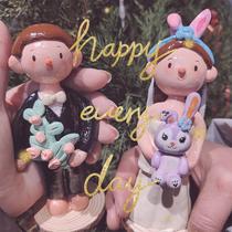 Upscale custom dolls paparazzi with stone handmade peddled peas lovers plastic-delivered clay soft pottery clay custom-made puppets