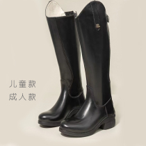 Cowhide riding boots equestrian boots adult knight riding boots childrens riding boots riding shoes obstacle boots