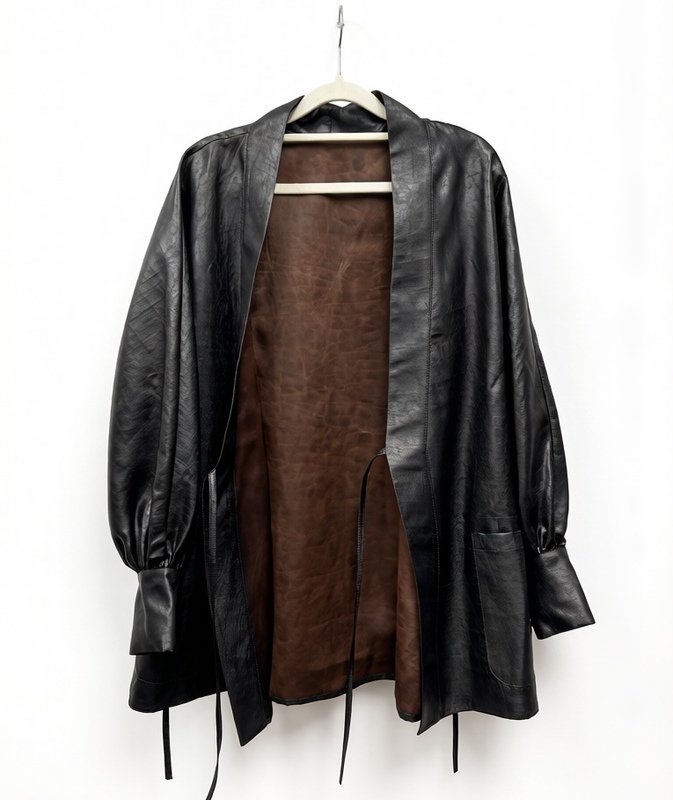 Improved Version of Old-Style Cowhide Turtle Robe Tea Clothing, Chest Circumference 136, Length 76