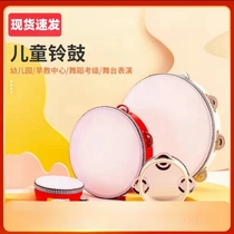 Tambourine Kindergarten teacher uses Beiwu grade examination special Dunhuang style hand-cranked tambourine childrens musical instrument toy
