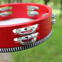 Orf little bell drum nursery school teacher used hand crank drum children dance test class percussion instrument early teach hand clapping drum