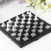 Game chess enlightenment early education chess foldable magnetic plastic material portable educational chess gift