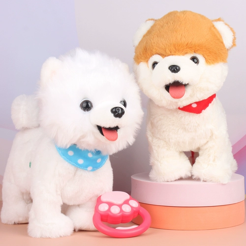 Электрические игрушечные собаки лают языком и учатся говорить