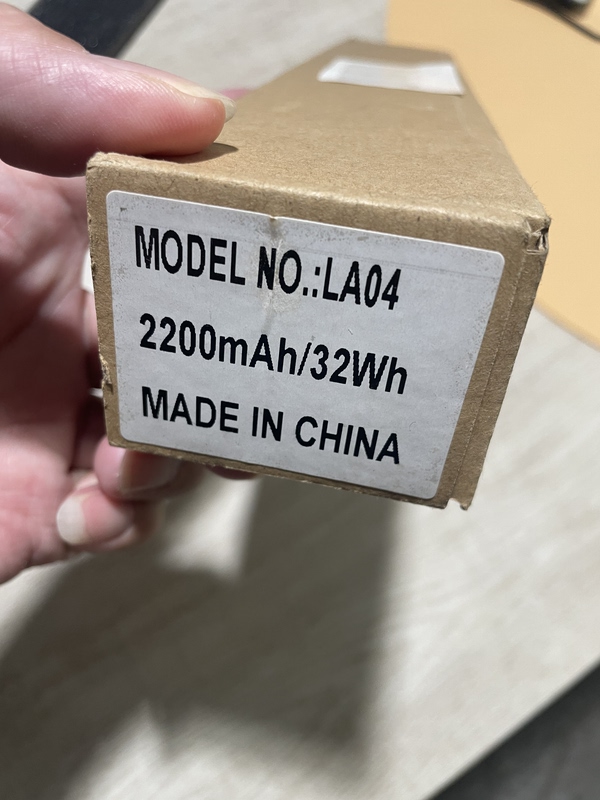 Laptop Battery Brand New with Packaging