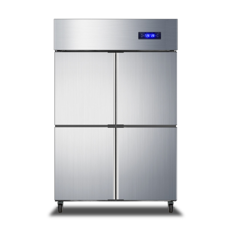 Four-Door Refrigerator Commercial Large-Capacity Fresh-Keeping Refrigerated Display Cabinet 4-Door Vertical Freezer Six-Door Dual-Temperature Freezer