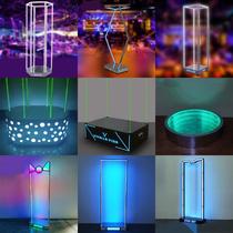 Bar LED light-emitting four-dimensional dance stage remote control phantom removable stainless steel door frame point stage point dance direct sales