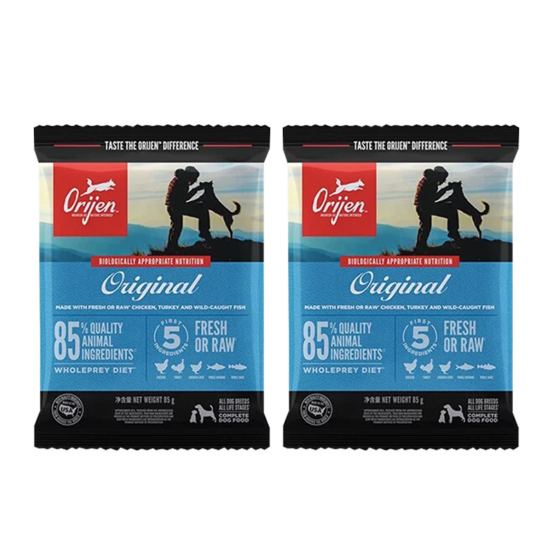 尝鲜！orijen渴望进口原味狗粮85g*2