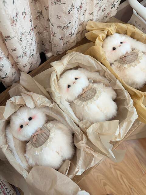 [Finished Gift Box] Handmade Joint Doll Lop-Eared Rabbit Cute Bunny Plush Doll Birthday Gift