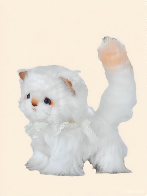 [Material Pack] Handmade Doll Little Cat DIY Material Pack Finished Sewing Fabric Doll