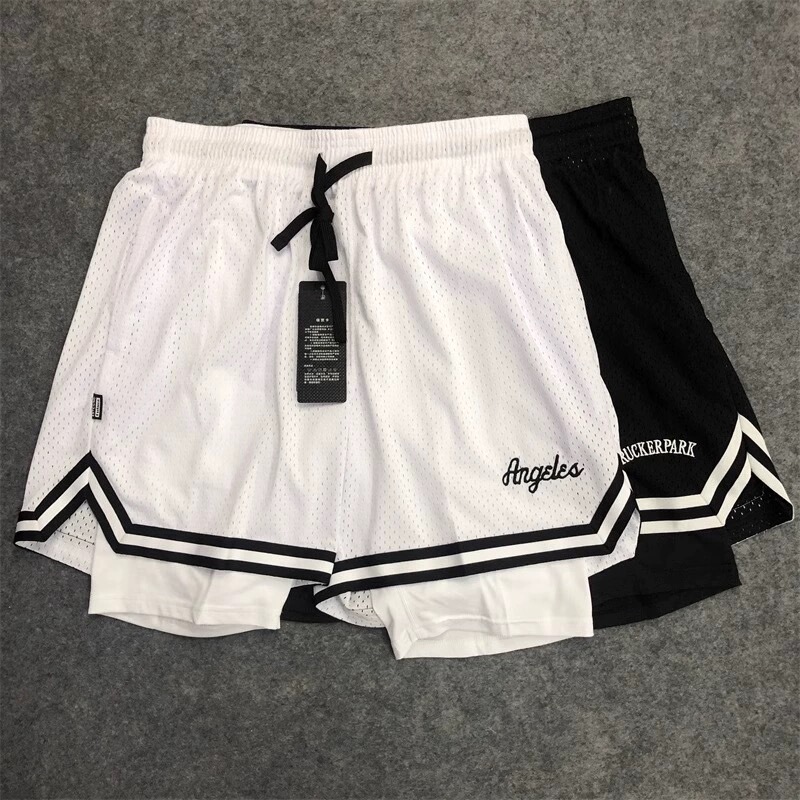 American-Style Fake Two-Piece Three-Quarter Shorts for Men, Summer Basketball Breathable Quick-Dry Knee-Length Four-Quarter Running Sports Fitness Shorts American-Style Fake Two-Piece Three-Quarter Shorts for Men, Summer Basketball Breathable Quick-Dry Knee-Length Four-Quarter Running Sports Fitness Shorts