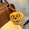 Cute Dog Glasses, Puppy Bell, Plush Doll, Creative Keychain, Puppy Bag Pendant, Small Gift for Boys