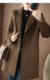 New double-sided cashmere coat for women mid-length suit double-sided wool small wool workwear wool jacket