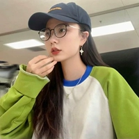 Зеленый и белый реглан [весенний и осенний стиль]