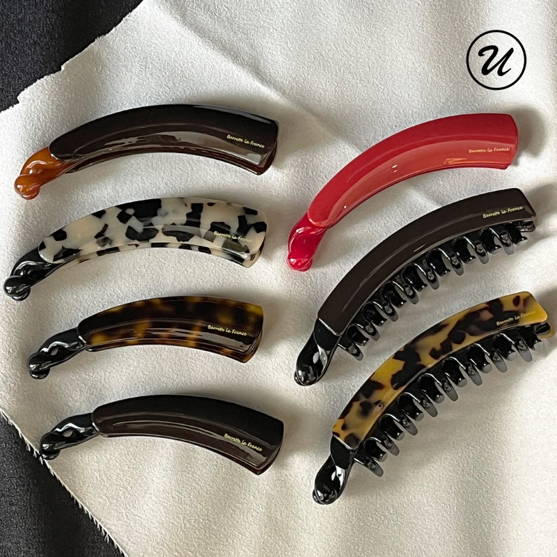 B2U Little Monkey Style Korean France Banana Clip Large Vertical Clip French Updo Twist Clip Brown Top Clip B2U Little Monkey Style Korean France Banana Clip Large Vertical Clip French Updo Twist Clip Brown Top Clip