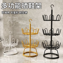 Balcony shoe drying rack artifact anti-theft window guardrail window sill drying shoe rack can be hung floor-standing storage rack