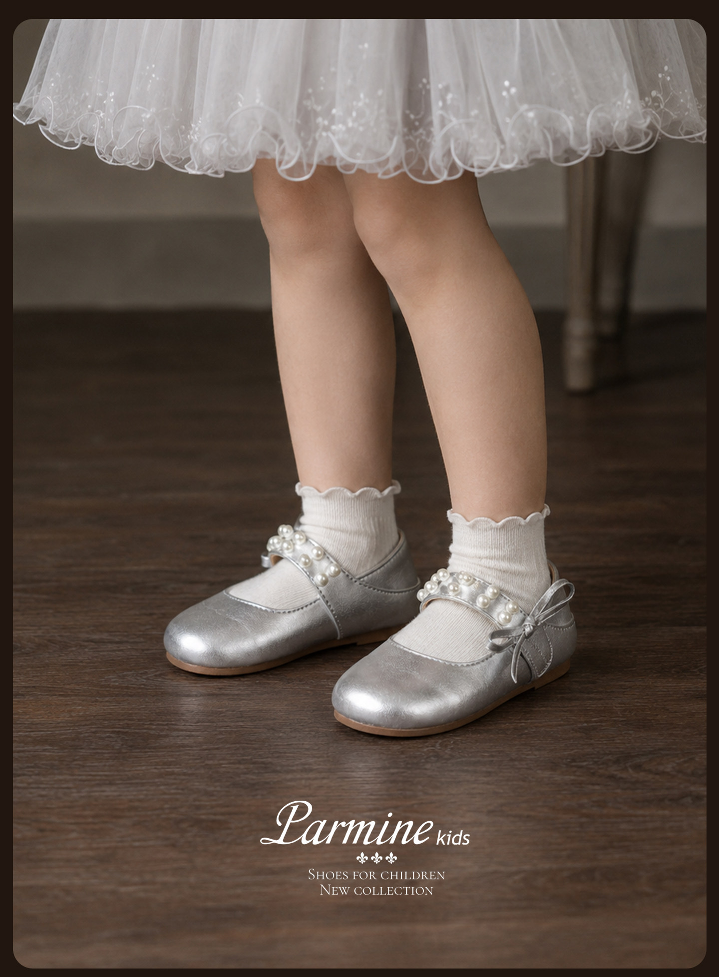 Genuine Leather Girls' Leather Shoes, Stylish New Spring and Autumn Models, Simple Indoor Pearl Princess Shoes for Kindergarten Toddlers — 11