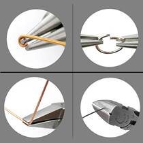 Needle nose pliers small toothless handmade flat nose pliers toothless flat nose jewelry pliers jewelry pliers DIY winding tool pliers set