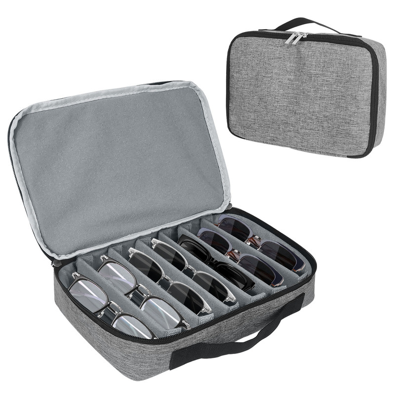Amazon Direct Sales Travel Sunglasses Storage Box with Adjustable Slots Portable Unisex Glasses Storage Box Amazon Direct Sales Travel Sunglasses Storage Box with Adjustable Slots Portable Unisex Glasses Storage Box