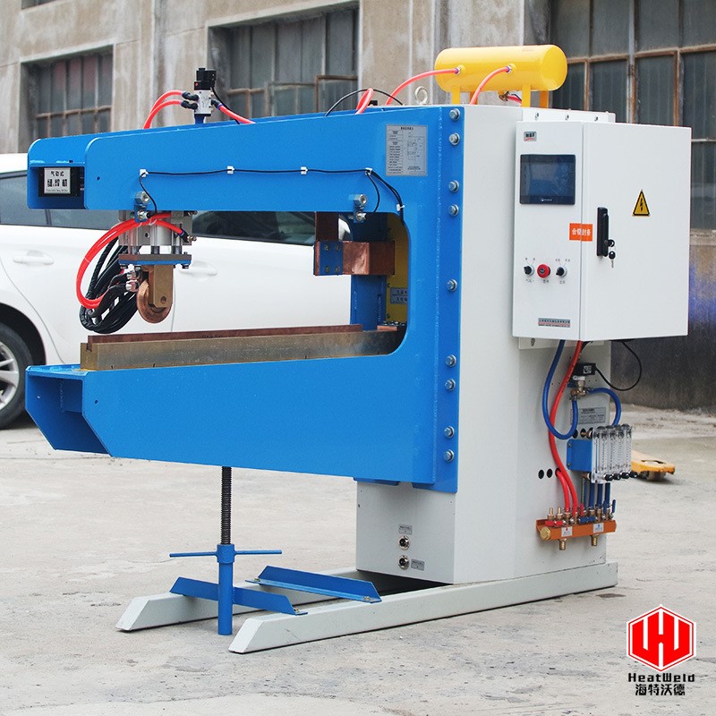 Walking wheeled straight seam hobbing welding machine pneumatically medium frequency inverter rolling welder stainless steel sheet steel strip linear seam welding machine