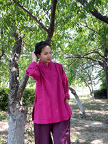 Mu Youyou Taiwan custom-made Huizhong plant enzyme dyed cloth cross clothes for laymen same style for men and women