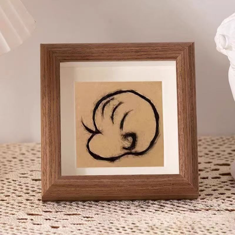 Baby Fetal Hair Photo Frame, Newborn Baby Fetal Hair Collection and Preservation, Fetal Hair Souvenir, Self-Made DIY Creative Storage